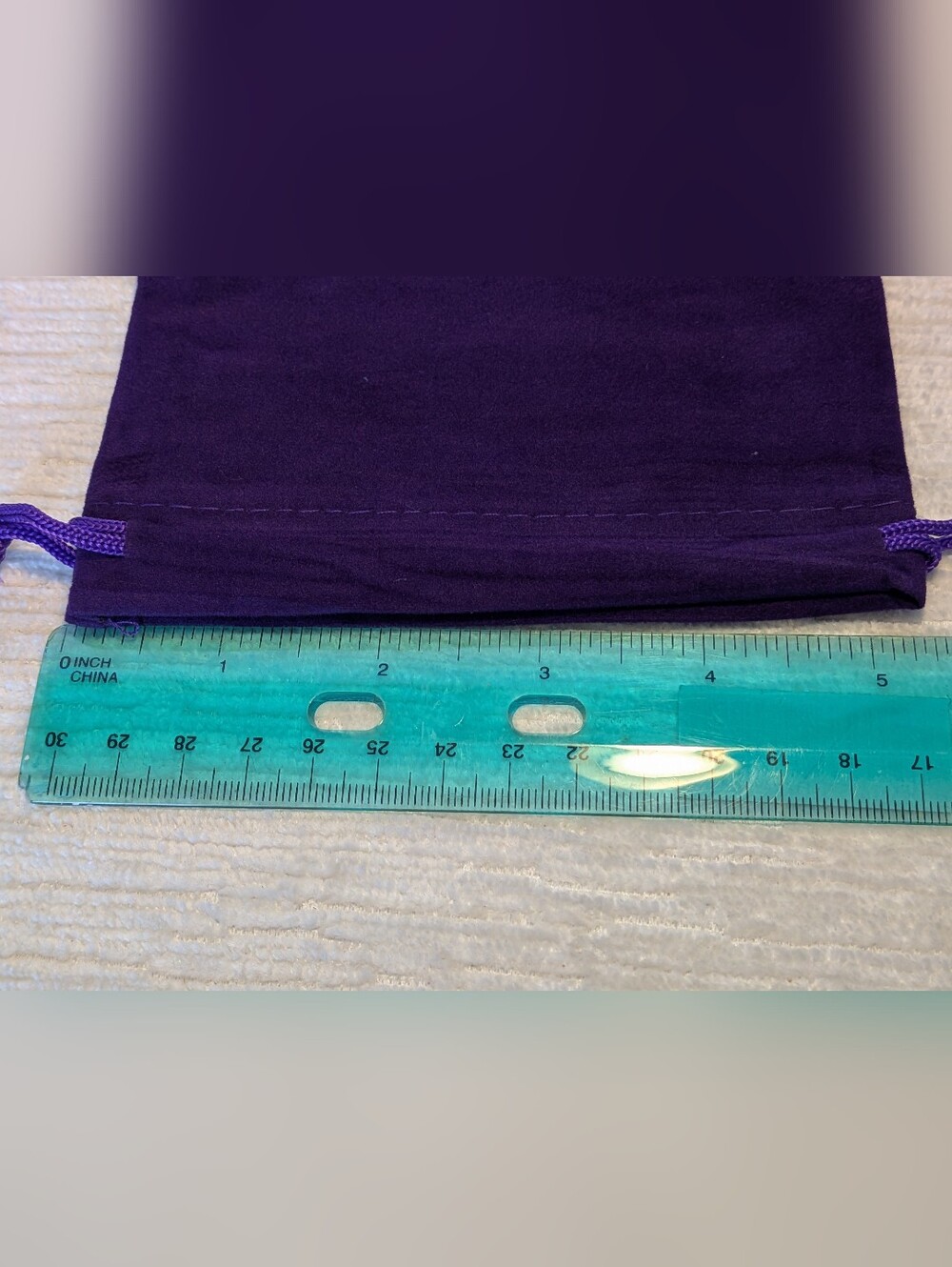 Purple Velvety Drawstring Jewelry Pouch - 20 Pack of Velvety Bags - Picture 8 of 9